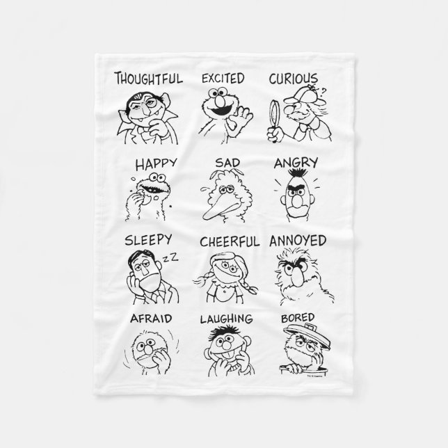 Couverture Polaire Rue Sésame | Émotions et sentiments (Devant)