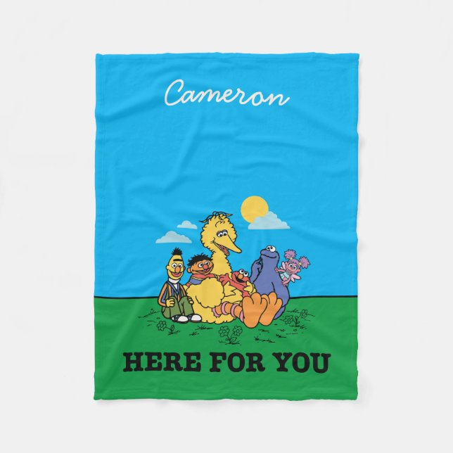 Couverture Polaire Rue Sésame | Ici pour vous | Ajouter Votre Nom (Devant)