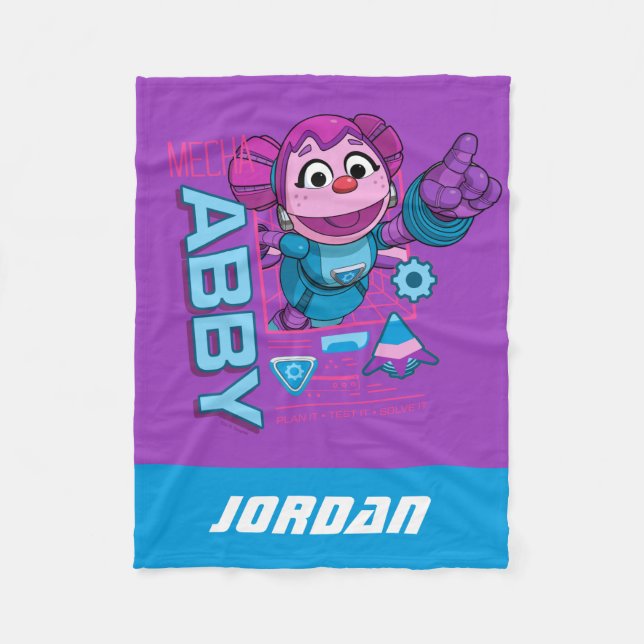 Couverture Polaire Rue Sésame | Mécaniciens Abby | Ajouter un nom (Devant)