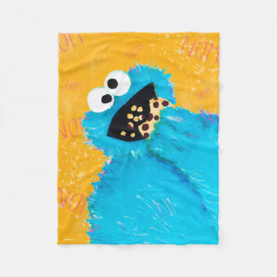 Couverture Polaire Rue Sésame Nom Nom Nom Cookie Monster