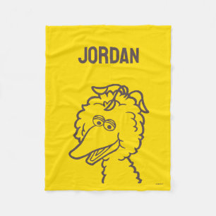 Couverture Polaire Rue Sésame Oiseau brillant Ajouter Votre Nom