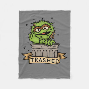 Couverture Polaire Rue Sésame   Oscar the Grouch Trashed