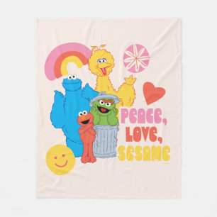 Couverture Polaire Rue Sésame   Paix, Amour, Sésame