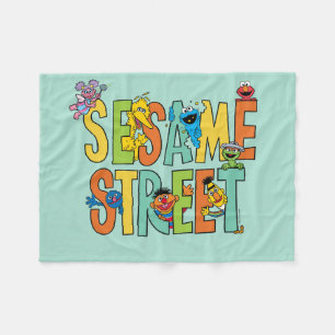 Couverture Polaire Rue Sésame   Sesame Street Type Pals