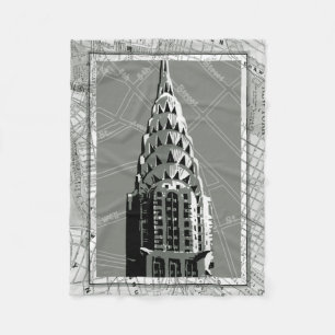 Couverture Polaire Rues de New York avec l'Empire State Building