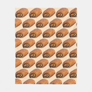 Couverture Polaire Rugelach Juif Polonais Croissant Rouleau Pâtisseri