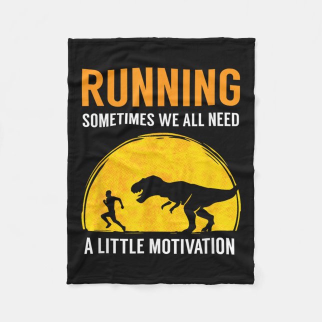 Couverture Polaire Running Sometimes We All Need A Little Motivation  (Devant)