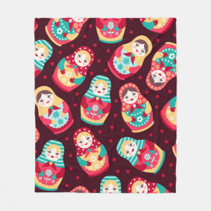 Couverture polaire russe de poupée