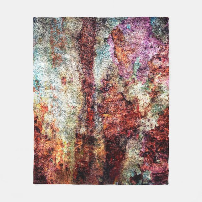 Couverture Polaire Rust abstract colorful grunge (Devant)