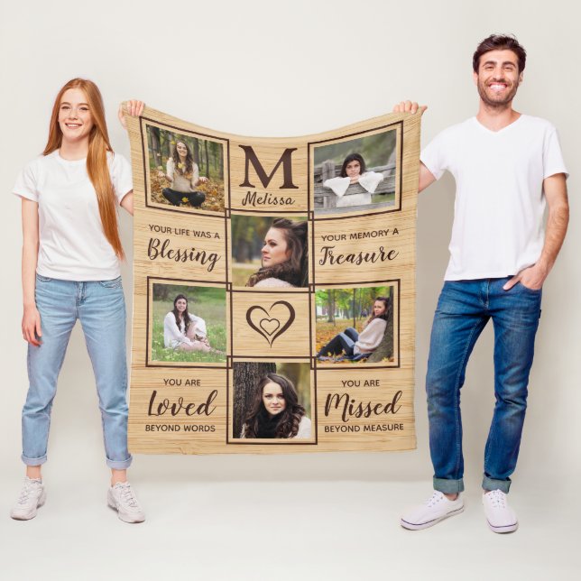 Couverture Polaire  Rustique En Mémoire Amoureuse Conserver Photo (En situation)