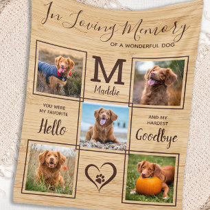 Couverture Polaire Rustique En Mémoire Amoureuse Photo Collage Pet Me