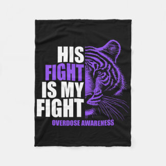 Couverture Polaire Sa lutte est ma lutte Tiger Sensibilisation au sur
