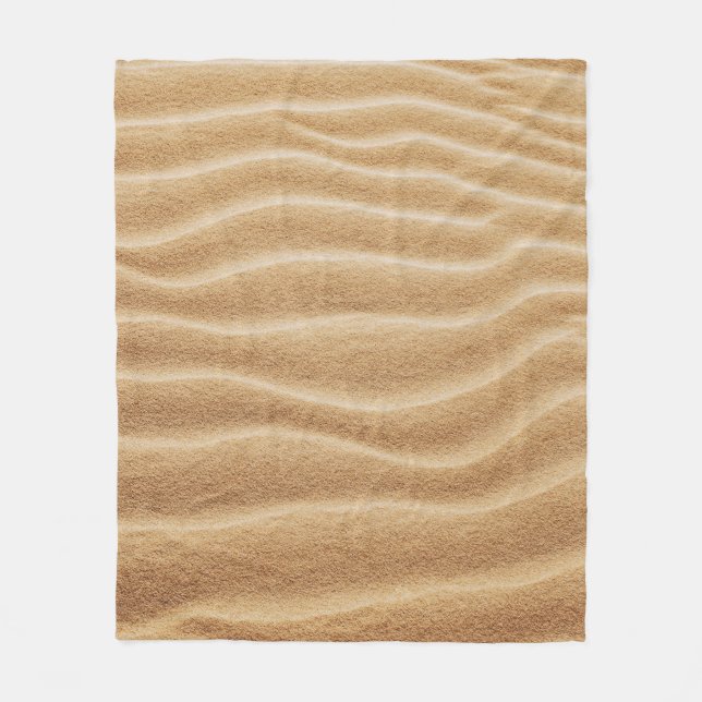 Couverture Polaire SABLE Brown AVEC OMBRE DE PERSONNE (Devant)