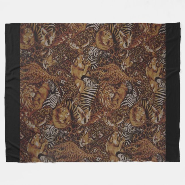 COUVERTURE POLAIRE SAFARI JUNGLE (Devant (Horizontal))