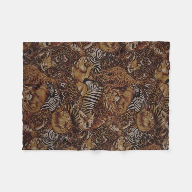 COUVERTURE POLAIRE SAFARI JUNGLE (Devant (Horizontal))