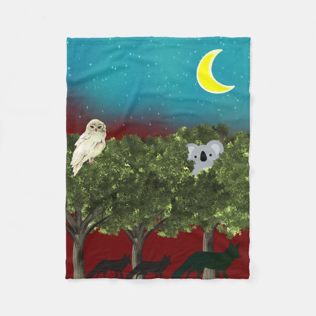 Couverture Polaire Safari Night Fleece Blanket (Devant)