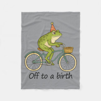 Couverture Polaire Sage-femme Doula Infirmière Naissance Grenouille M
