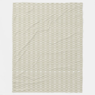 Couverture Polaire Sage Green Geometric Pattern Fleece Blanket