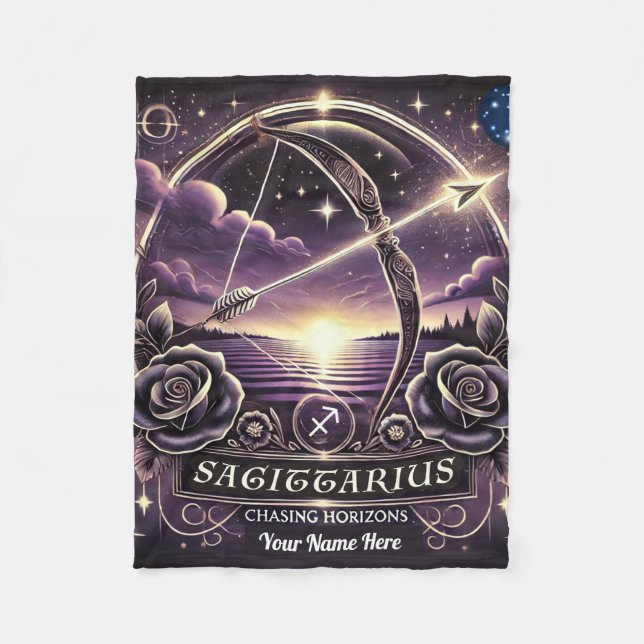 Couverture Polaire Sagittarius "Chasing Horizons" Blanket en polaire (Devant)