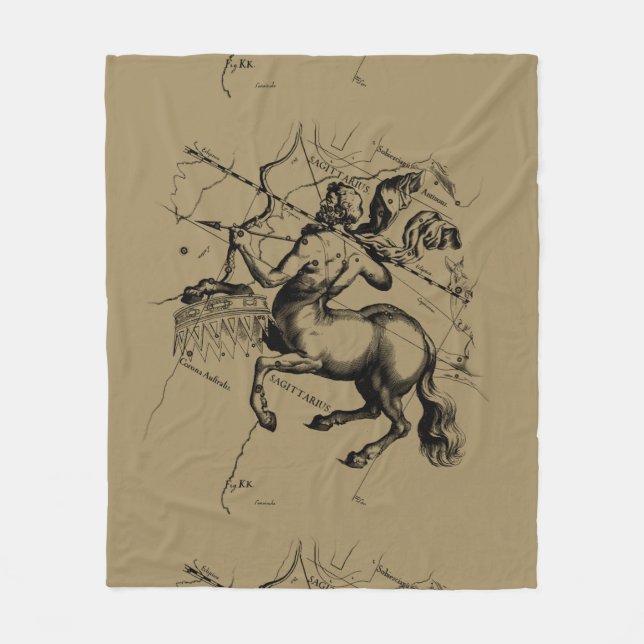 Couverture Polaire Sagittarius Constellation Hevelius 1690 Engraving (Devant)