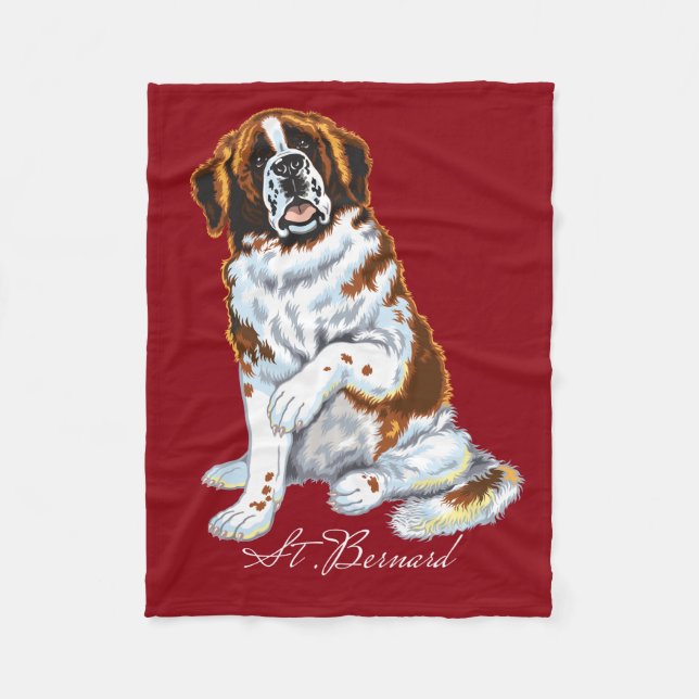 Couverture Polaire saint bernard (Devant)