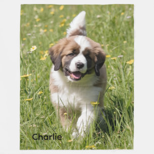 Couverture Polaire Saint Bernard, passionné de plaisir Personnalisé