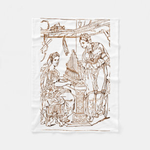 Couverture Polaire Saint Cecilia avec Sainte Catherine d'Alexandrie
