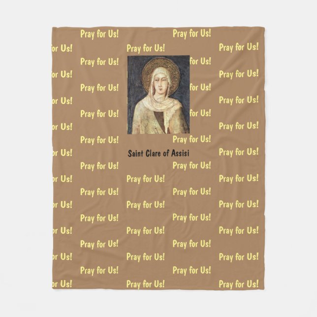 Couverture Polaire Saint Clare d'Assise (Devant)