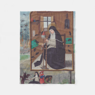 Couverture Polaire Saint Gertrude de Helfta par Simon Bening