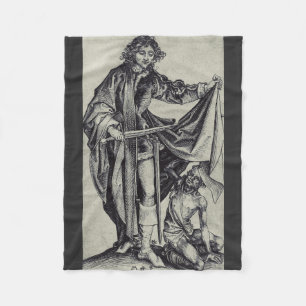 Couverture Polaire Saint Martin de Tours Gravure d'art
