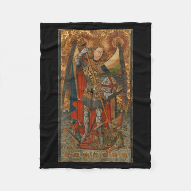 Couverture Polaire Saint Michael The Archangel Defeating Satan Christ (Devant)