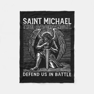 Couverture Polaire Saint Michel catholique chrétien Saint nous défend