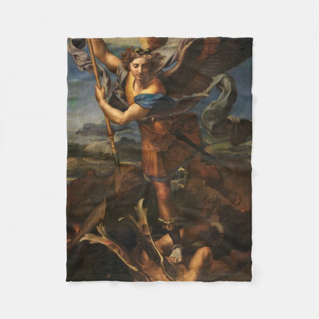 Couverture Polaire Saint Michel vainquant Satan (Devant)