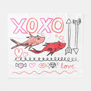 Couverture Polaire Saint-Valentin de Dr. Seuss   Conception XOXO