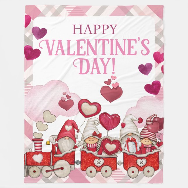 Couverture Polaire Saint-Valentin en train (Devant)