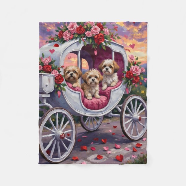 Couverture Polaire Saint-Valentin Shih Tzu (Devant)