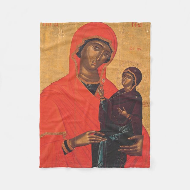 Couverture Polaire Sainte Anne avec la Vierge Marie (Devant)