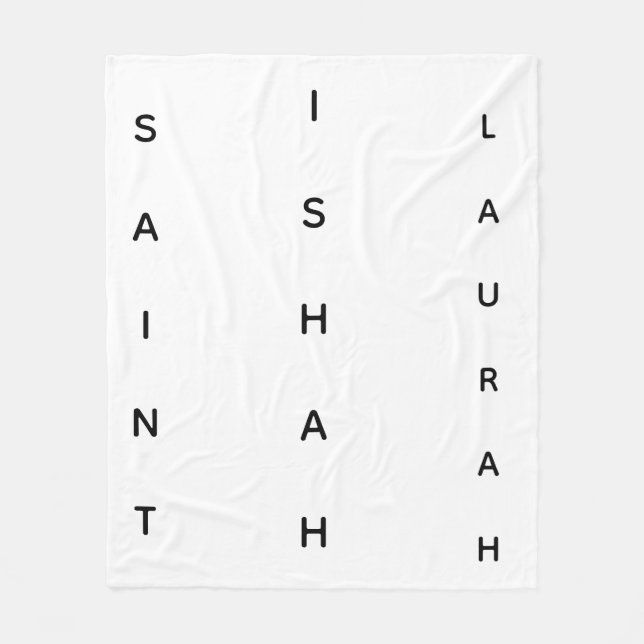 COUVERTURE POLAIRE SAINTE ISHAH LAURAH VERTICALE (Devant)