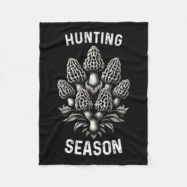 Couverture Polaire Saison Chasse Morel Champignons Chasse Morchella F (Devant)