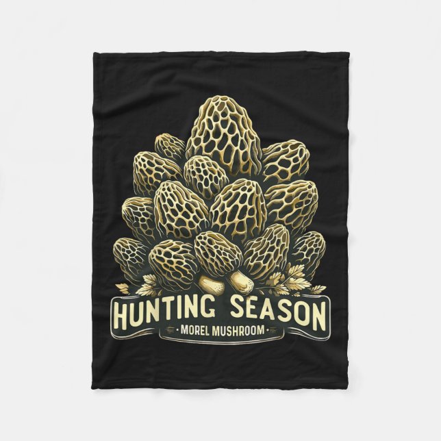 Couverture Polaire Saison Chasse Morel Champignons Recherche (Devant)