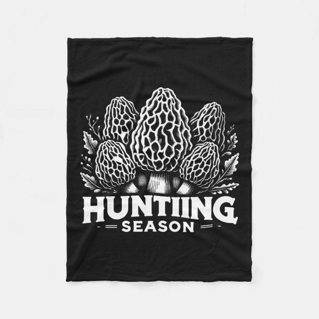 Couverture Polaire Saison de chasse aux champignons Morel 1 (Devant)
