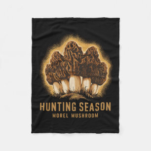 Couverture Polaire Saison de chasse Funny Morel Mushroom Recherche