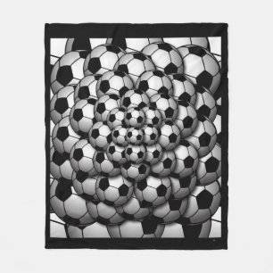 Couverture Polaire Saison de soccer Blanche polaire