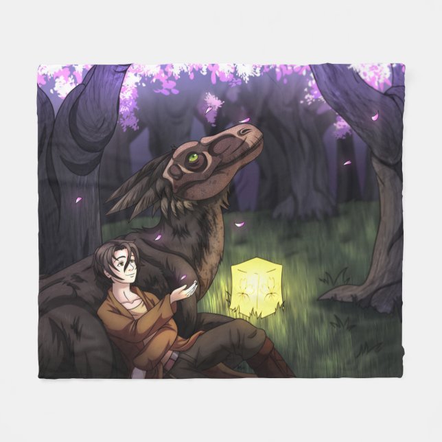 Couverture Polaire Saison Sakura (Devant (Horizontal))