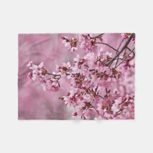 Couverture Polaire Sakura Cherry Blossoms Pastel Pink Layers
