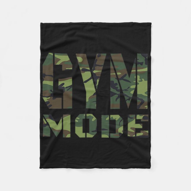 Couverture Polaire Salle de gym Fitness Bodybuilding Camouflage Poids (Devant)