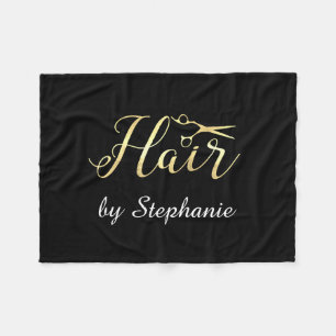 Couverture Polaire Salon de coiffure d'or de styliste en coiffure de