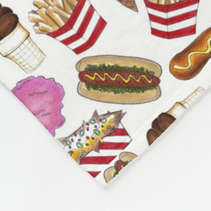 Couverture Polaire Salon d'Etat Carnaval Nachos Cotton Candy