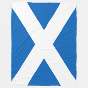Couverture Polaire Saltire ~ Drapeau de l'Ecosse Fleece Blanket