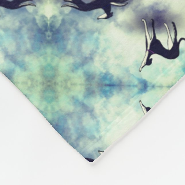 Couverture Polaire Saluki Greyhound (Coin)